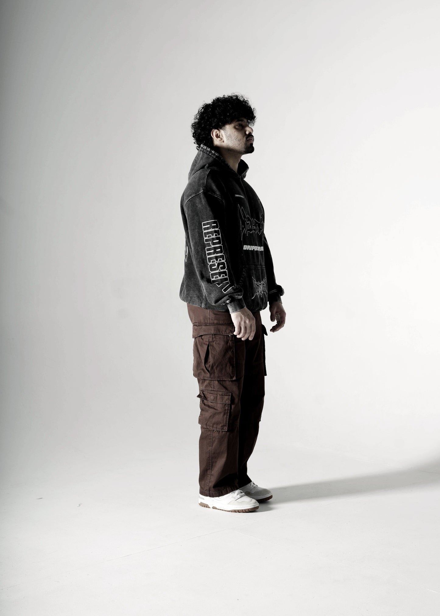 RAGE RACING OVERSIZED FADED HOODIE