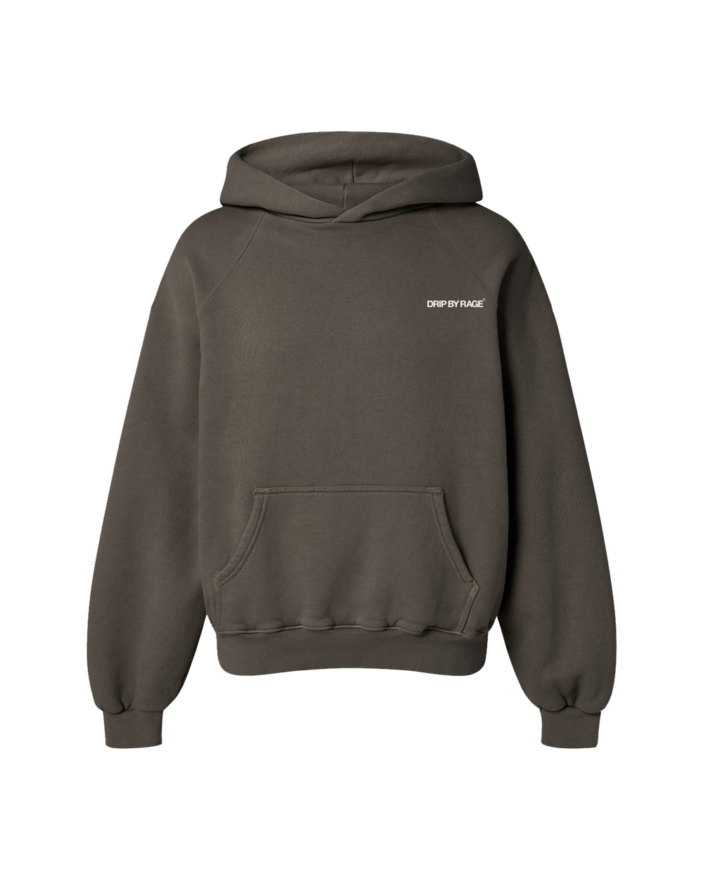 CHARCOAL GREY OVERSIZED FLEECE HOODIE