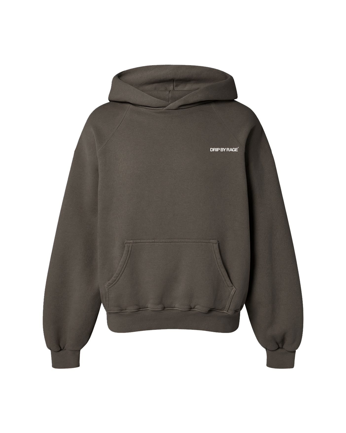CHARCOAL GREY OVERSIZED FLEECE HOODIE