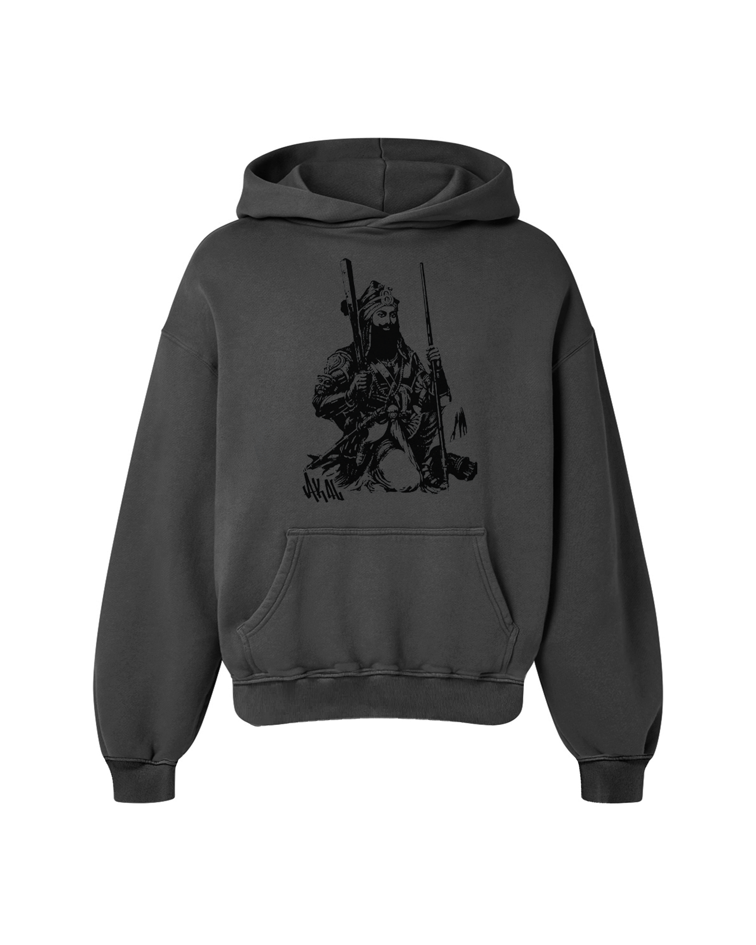 AKAL OVERSIZED FADED HOODIE GREY