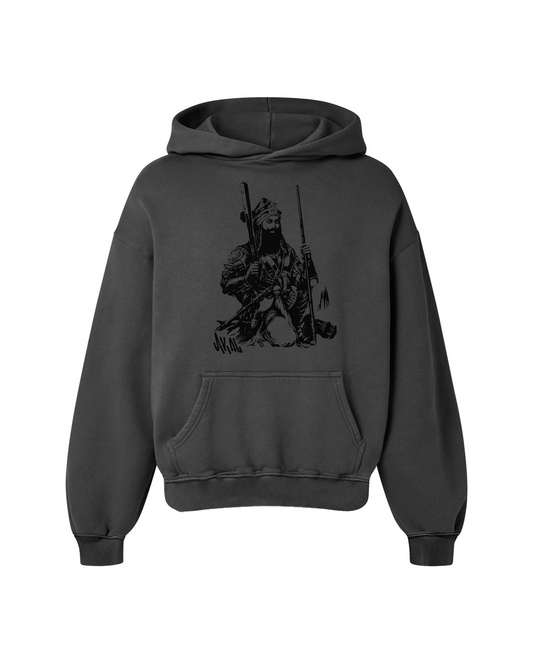 AKAL OVERSIZED FADED HOODIE GREY