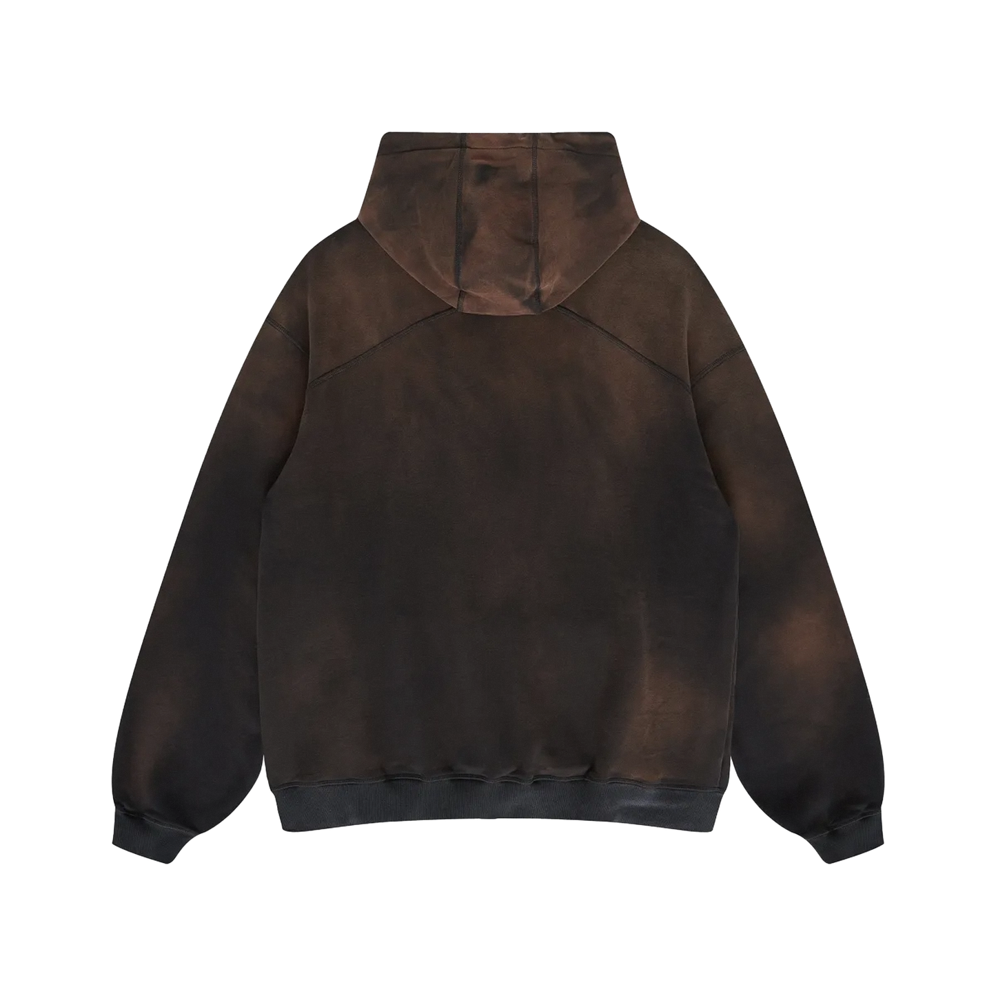 MAHARANI X MONA LISA OVERSIZED PREMIUM FADED HOODIE BURGUNDY