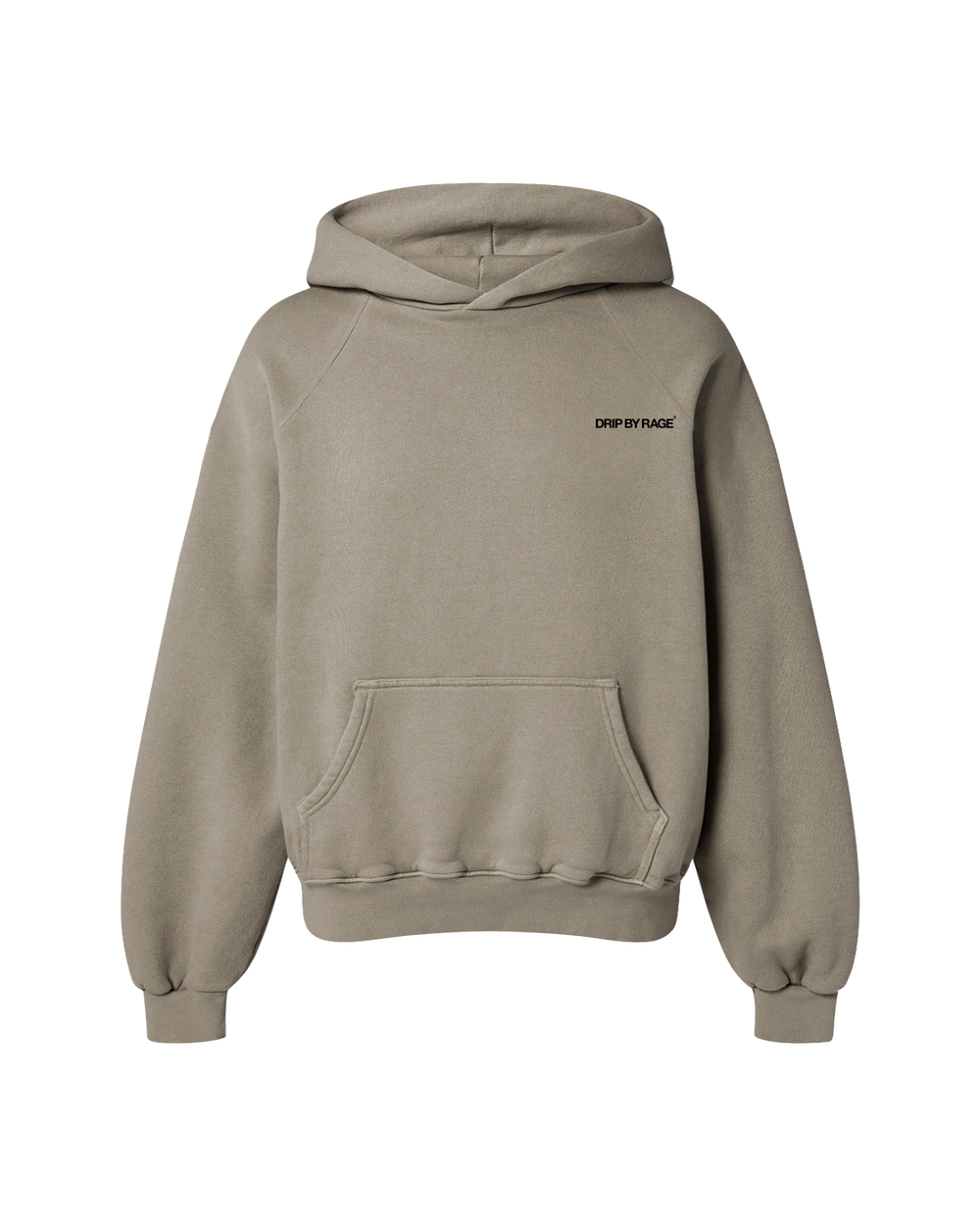 CAMEL OVERSIZED FLEECE HOODIE