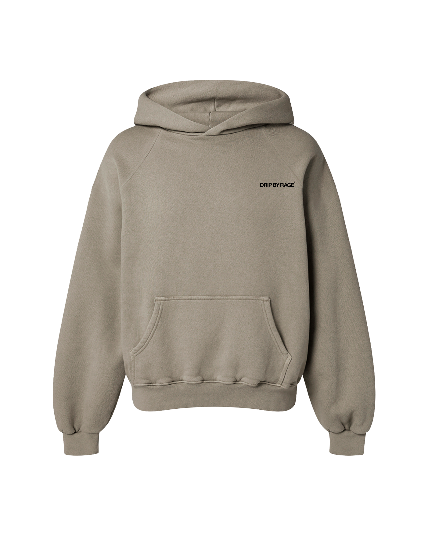 CAMEL OVERSIZED FLEECE HOODIE