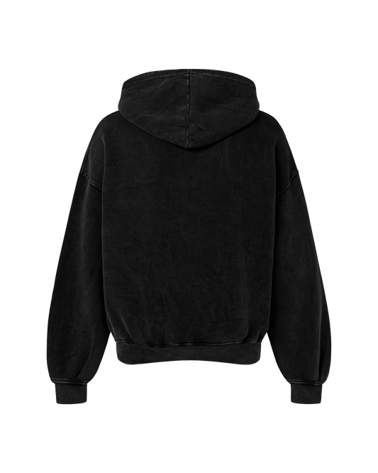 UNFUCKWITHABLE OVERSIZED FADED HOODIE BLACK - Drip by Rage