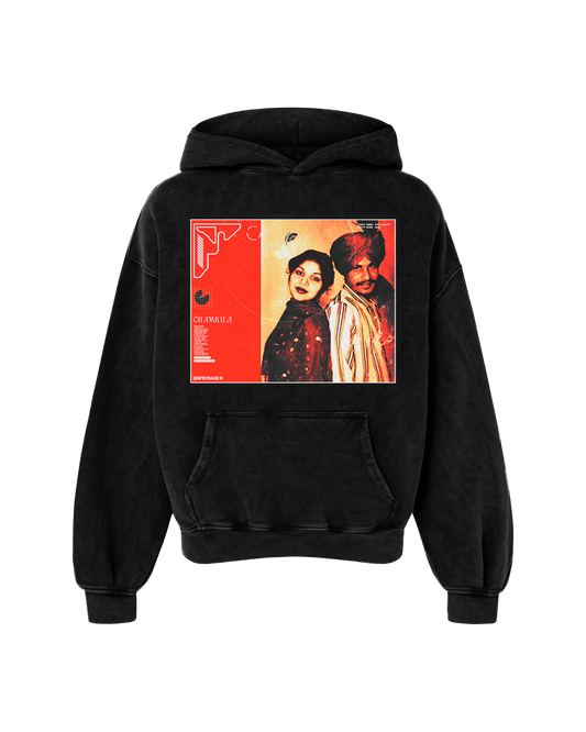 CHAMKILA OVERSIZED FADED HOODIE BLACK