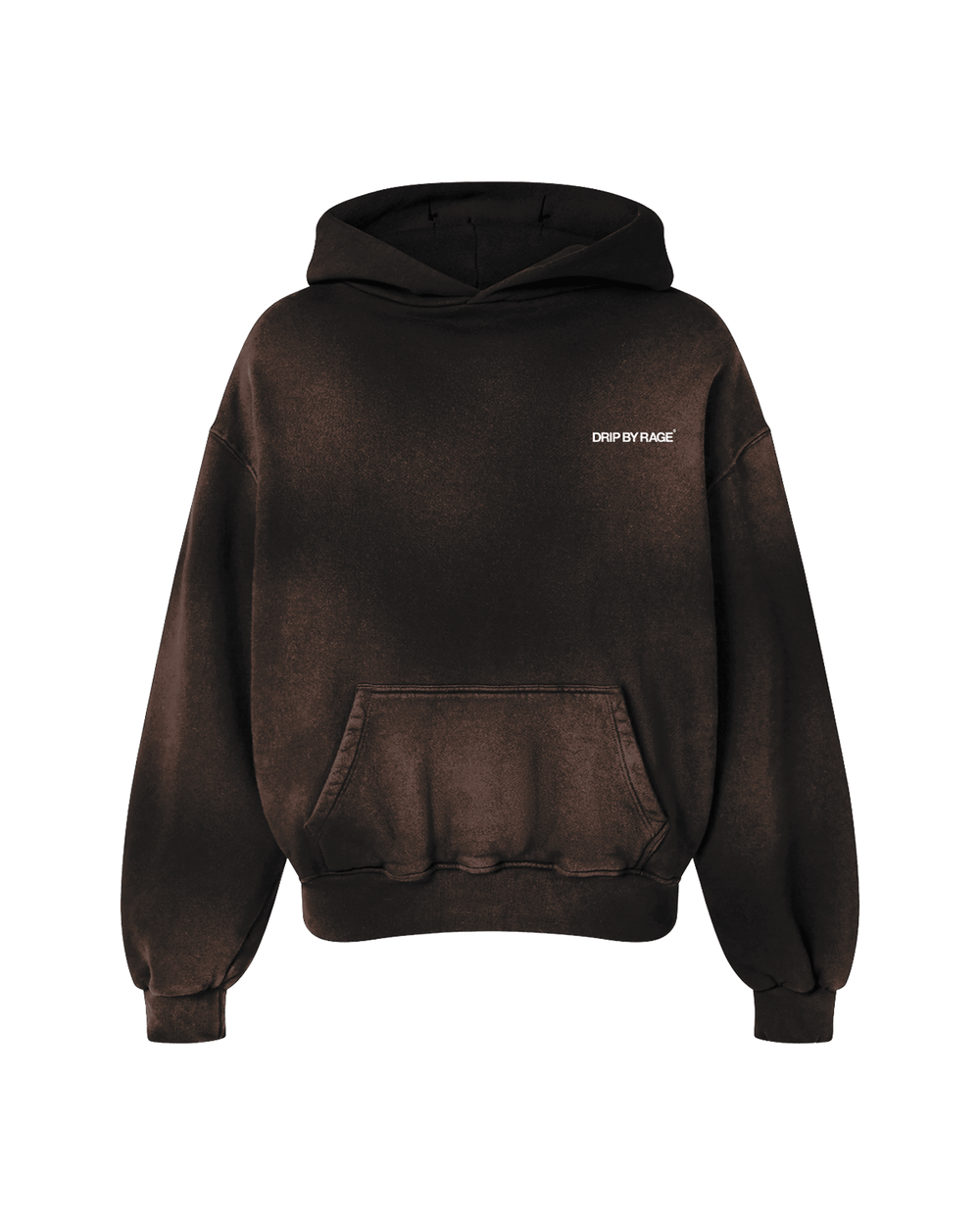 VINTAGE BURGUNDY FADED OVERSIZED PREMIUM HOODIE - Drip by Rage