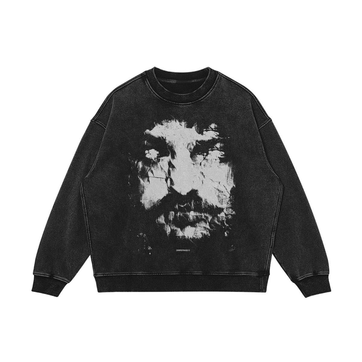 EYES OF DEVIL OVERSIZED FADED SWEATSHIRT