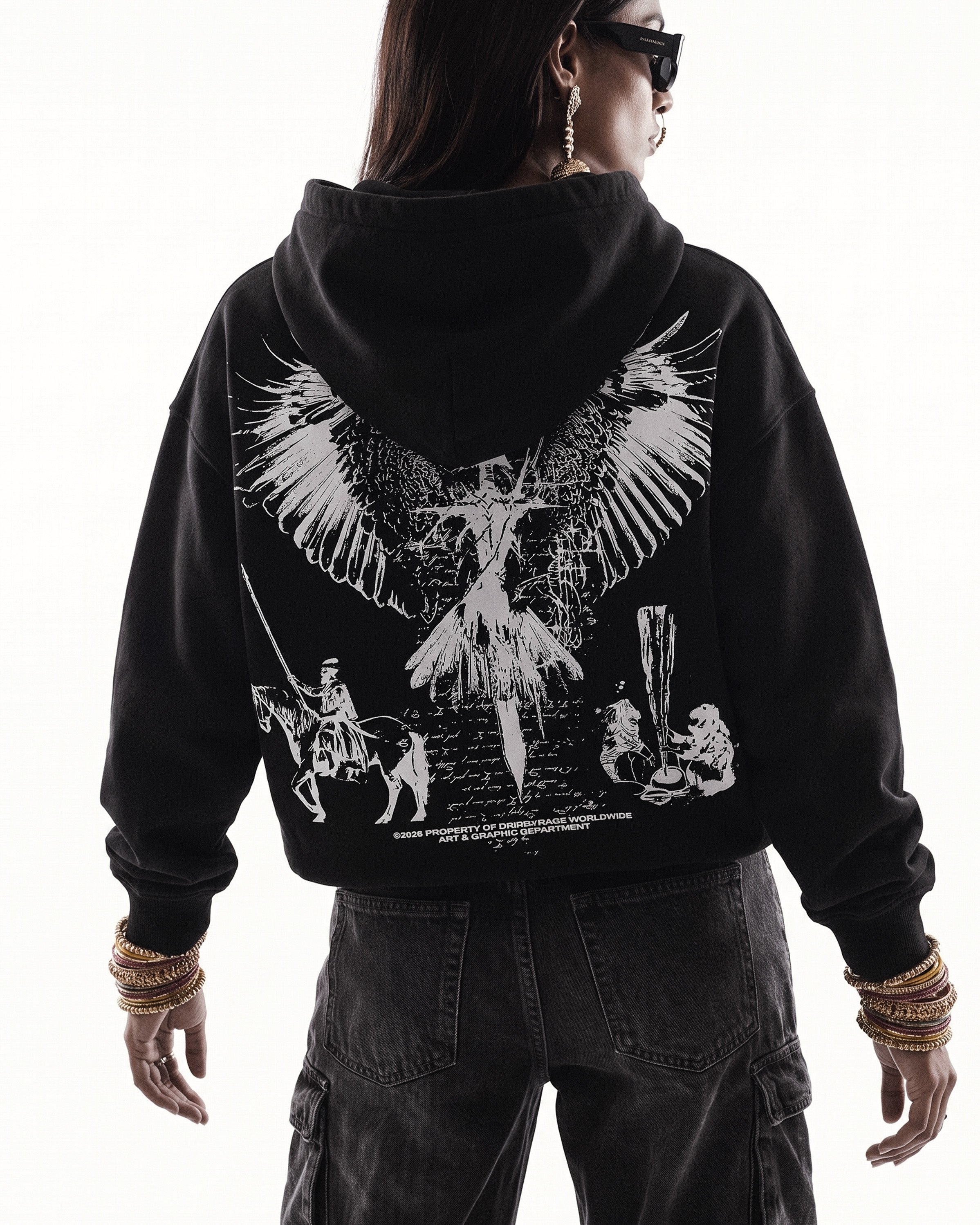 BAAJ DISTRESSED WASHED HOODIE