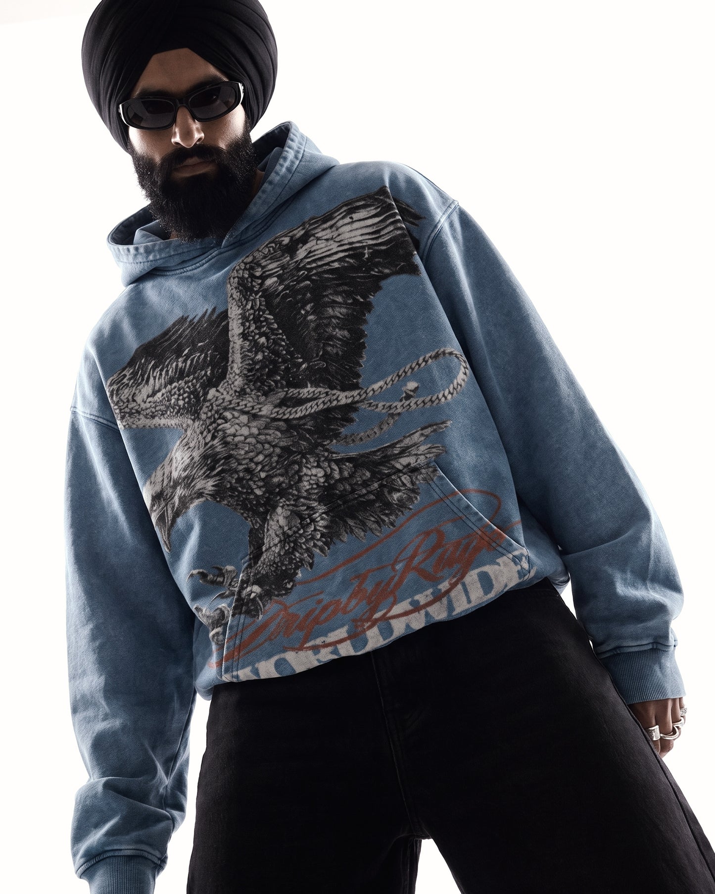 VVS BAAJ OVERSIZED WASHED HOODIE