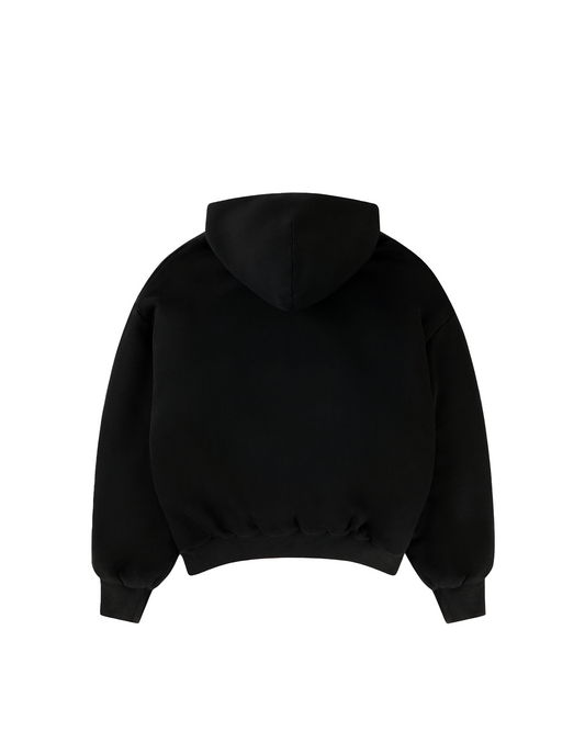 REBEL PROTOCOL BIG PRINT BOXY HOODIE