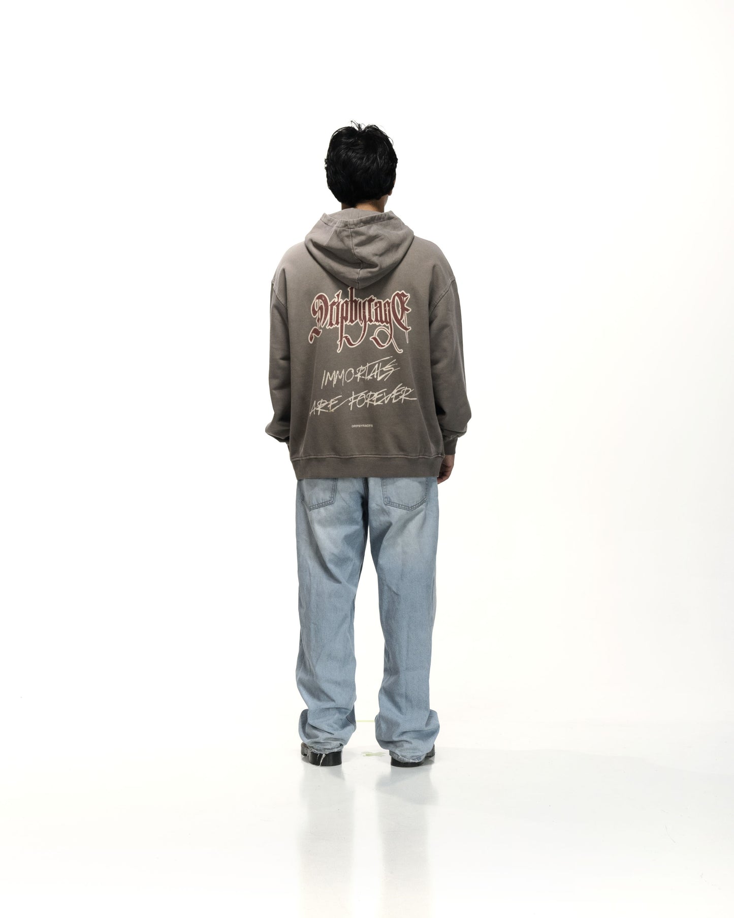 IMMORTALS FOREVER OVERSIZED FADED HOODIE