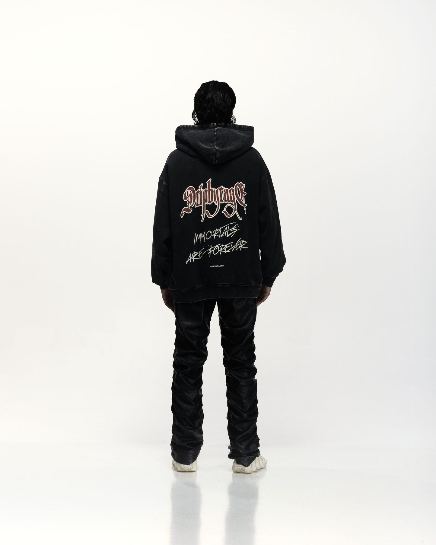 IMMORTALS FOREVER OVERSIZED FADED HOODIE