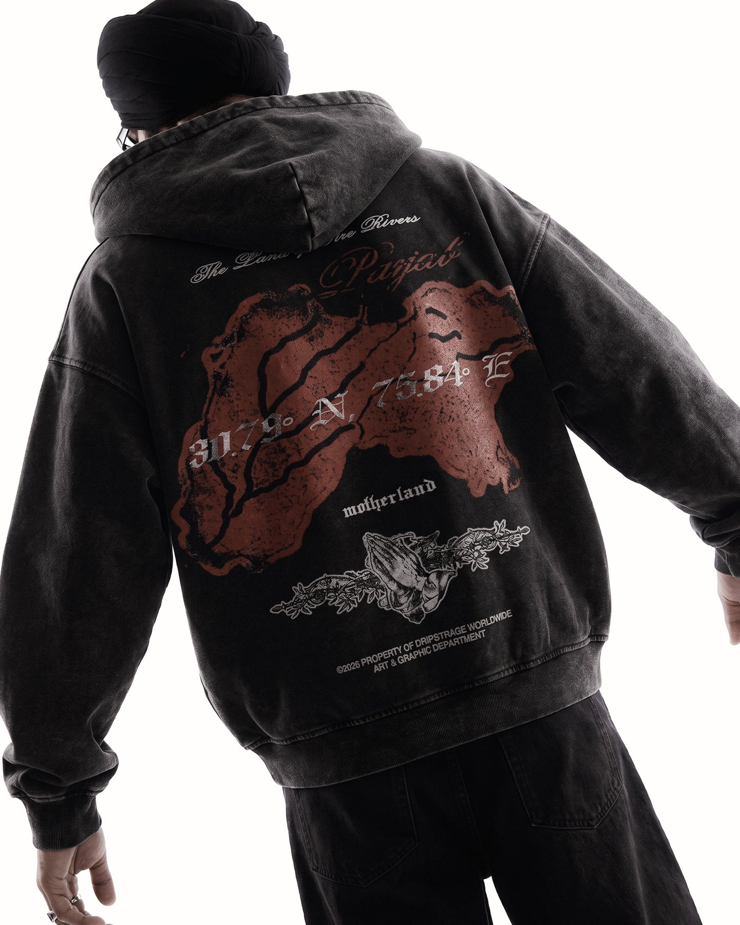 PANJAB BLOOD ZIP-UP HOODIE