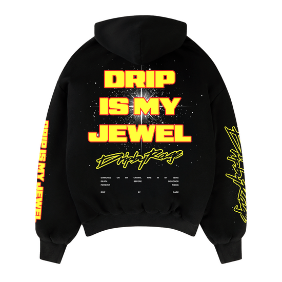100獣の王fuckmylife drip fullzip hoodie DRIP IS MY JEWEL BIG PRINT SUN FADED BOXY HOODIE – Drip by Rage