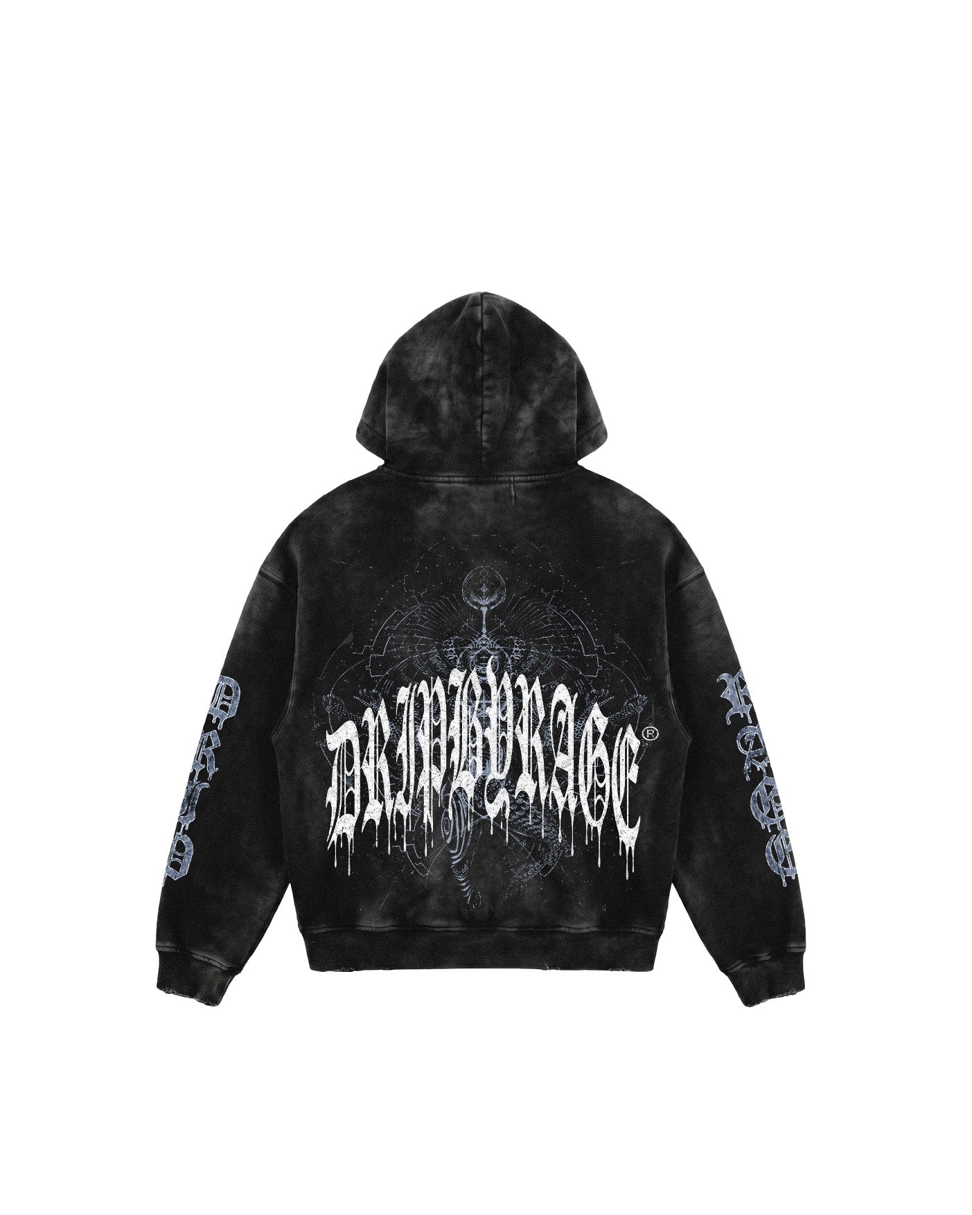 AWAKENING ZIP-UP FADED HOODIE