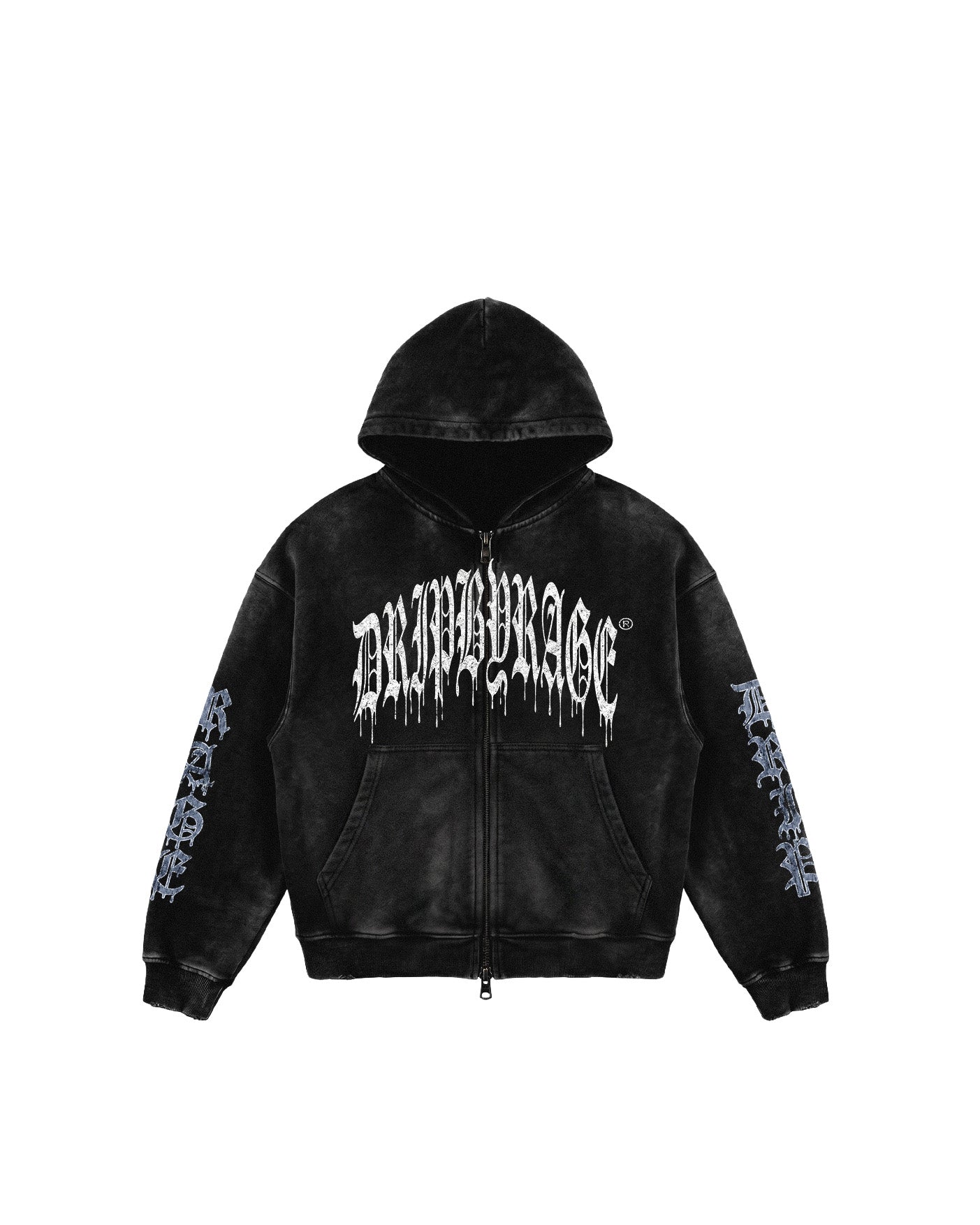 AWAKENING ZIP-UP FADED HOODIE