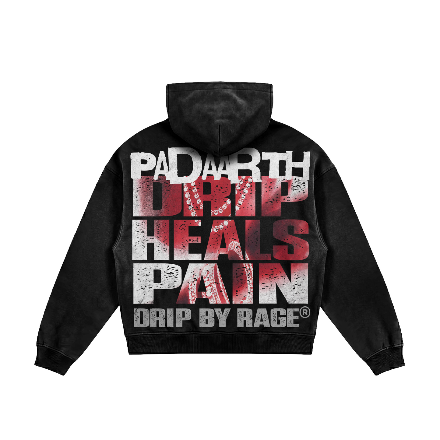 EUPHORIA OVERSIZED FADED HOODIE