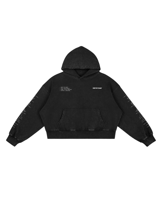 ENCRYPTED BOXY FADED HOODIE