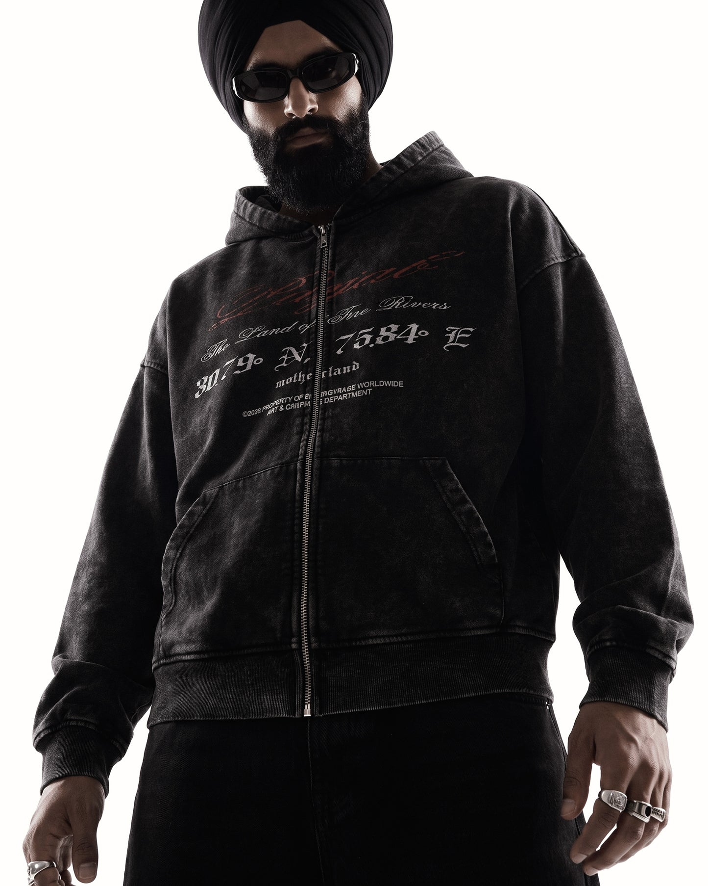 PANJAB BLOOD ZIP-UP HOODIE
