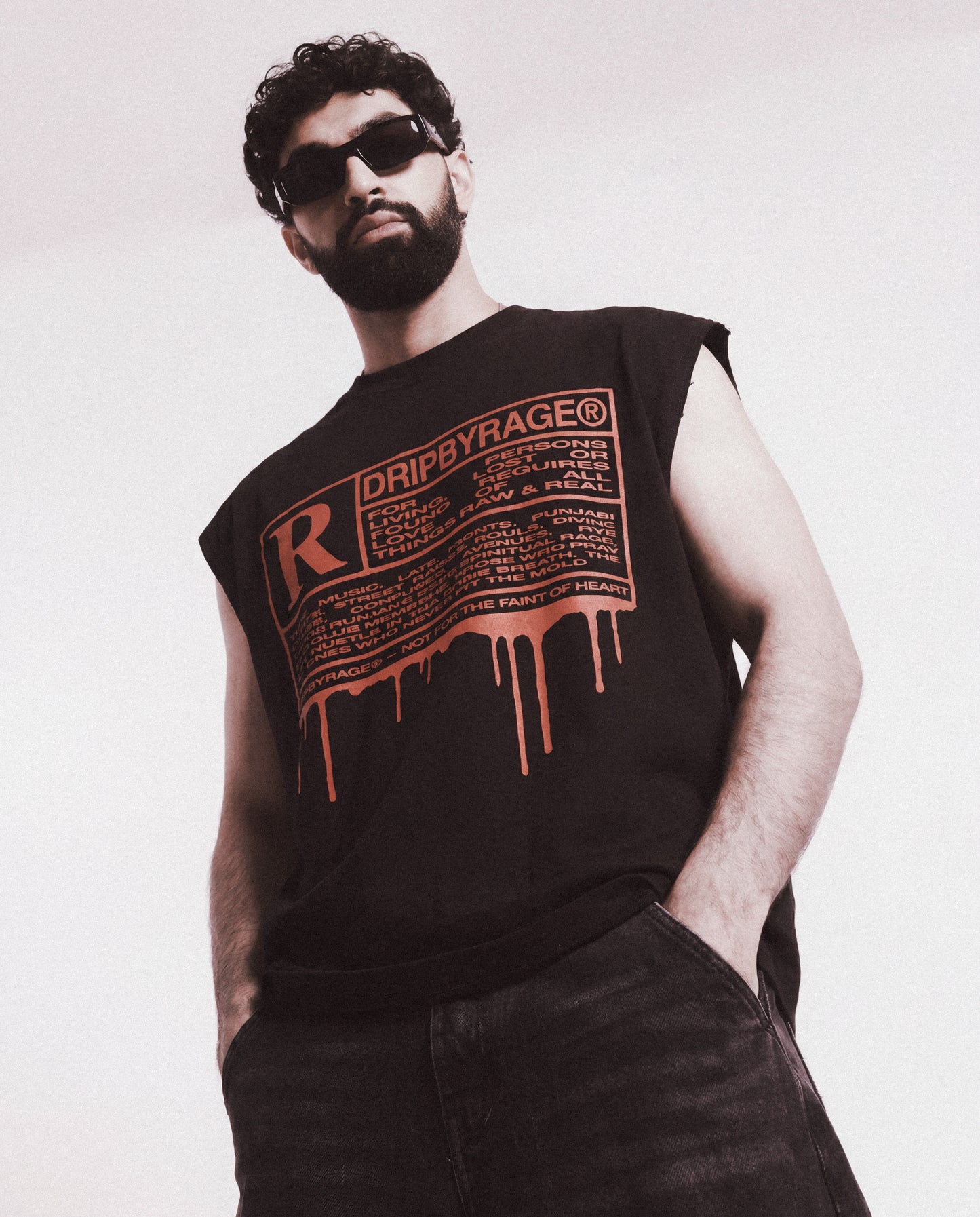R RATED 380GSM BOXY TANK TOP