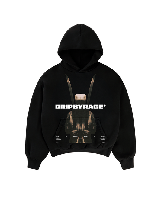 CONTEMPT BIG PRINT BOXY HOODIE