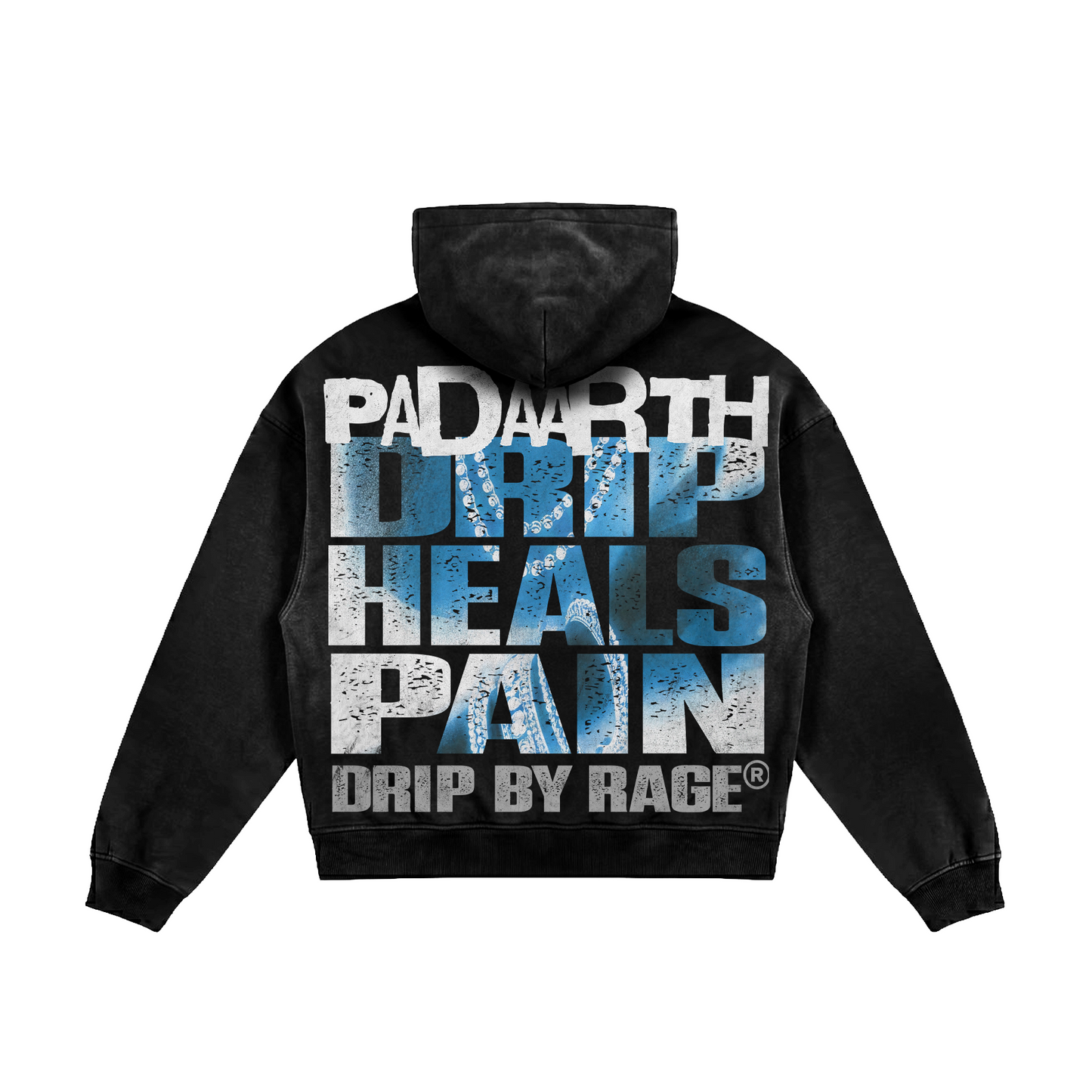 EUPHORIA OVERSIZED FADED HOODIE