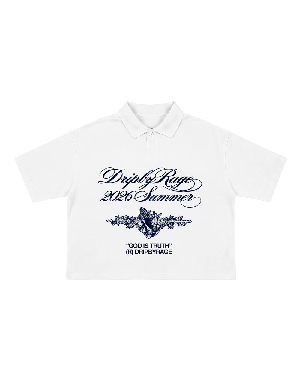 TRUTH COLLAR OVERSIZED POLO T-SHIRT