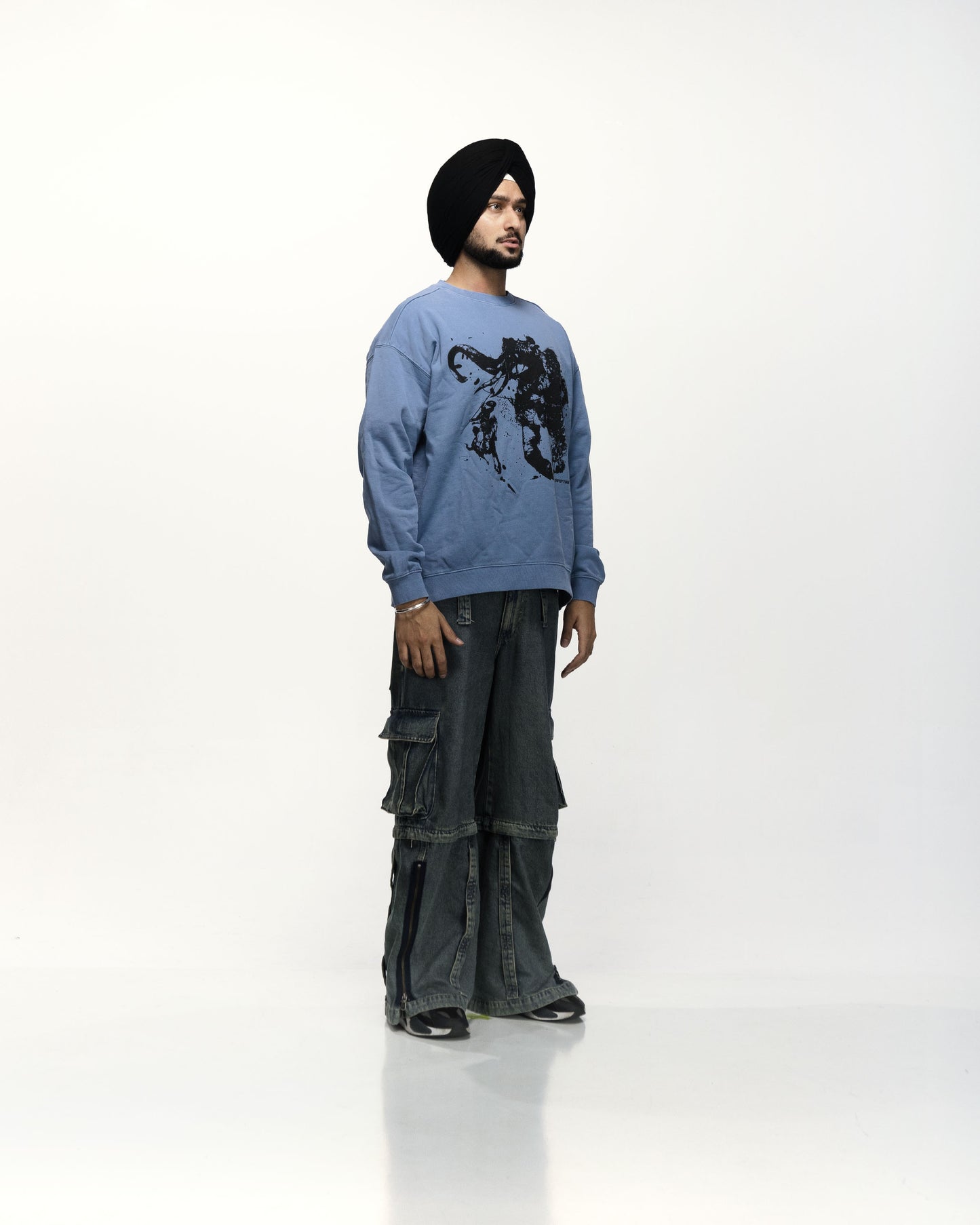 NAGNI OVERSIZED SWEATSHIRT BLUE