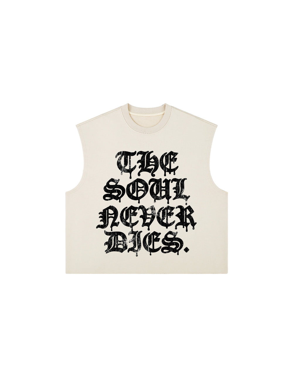 SOUL NEVER DIES HEAVYWEIGHT BOXY TANK TOP