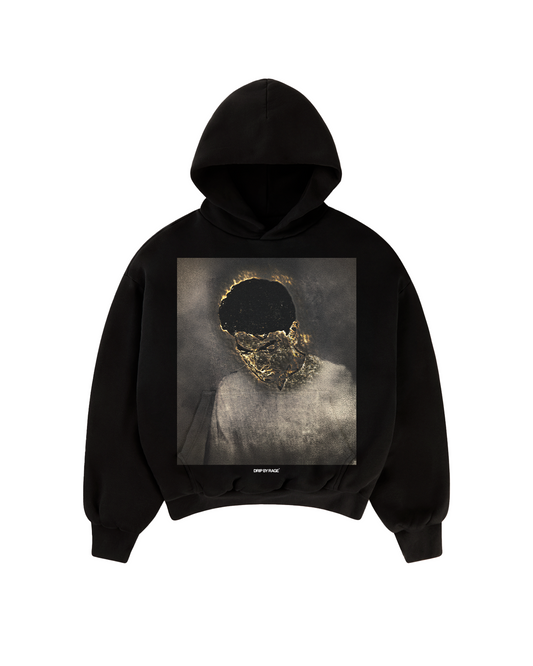 SHIV GOLD BIG PRINT BOXY HOODIE