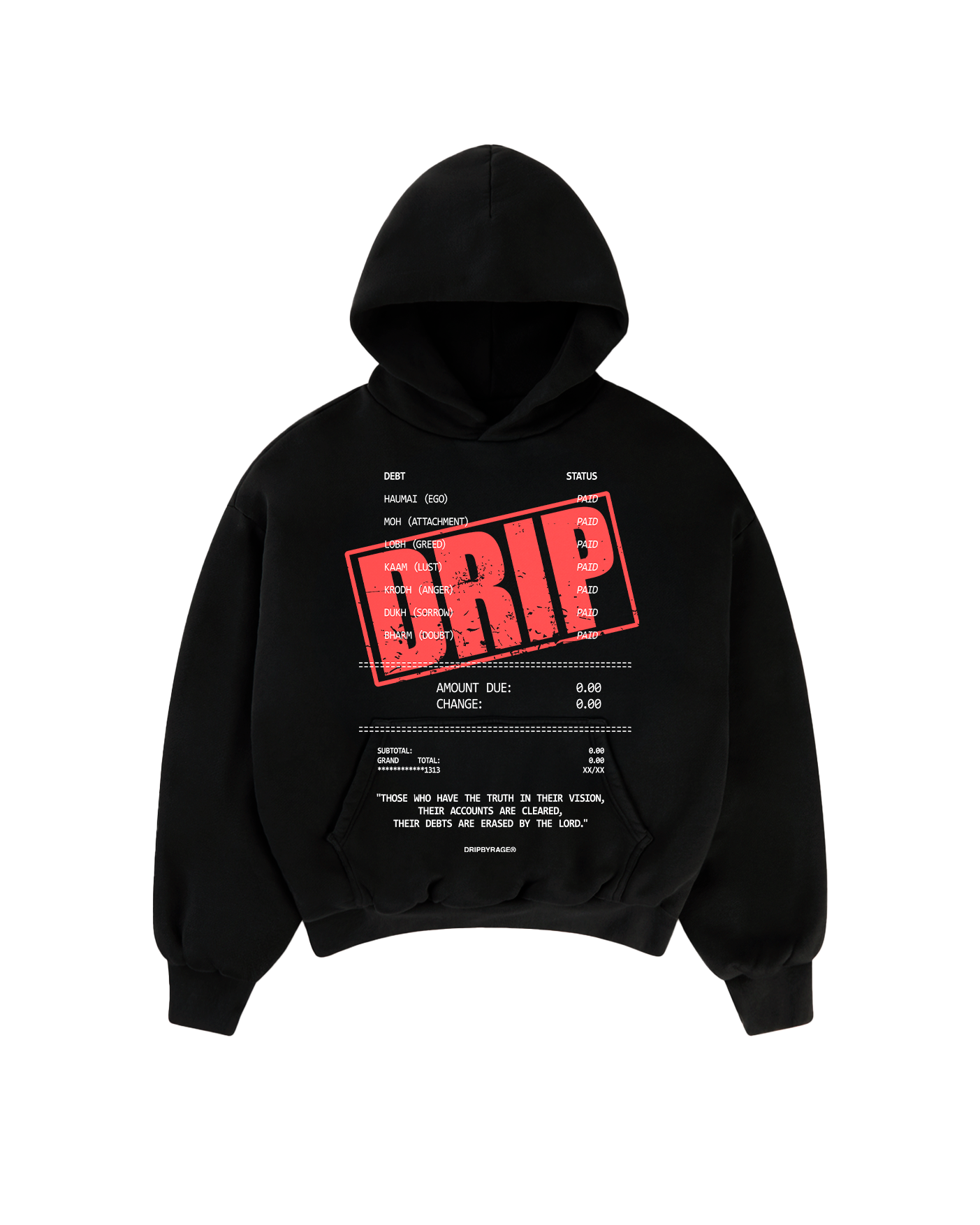 DEBTS BOXY HOODIE