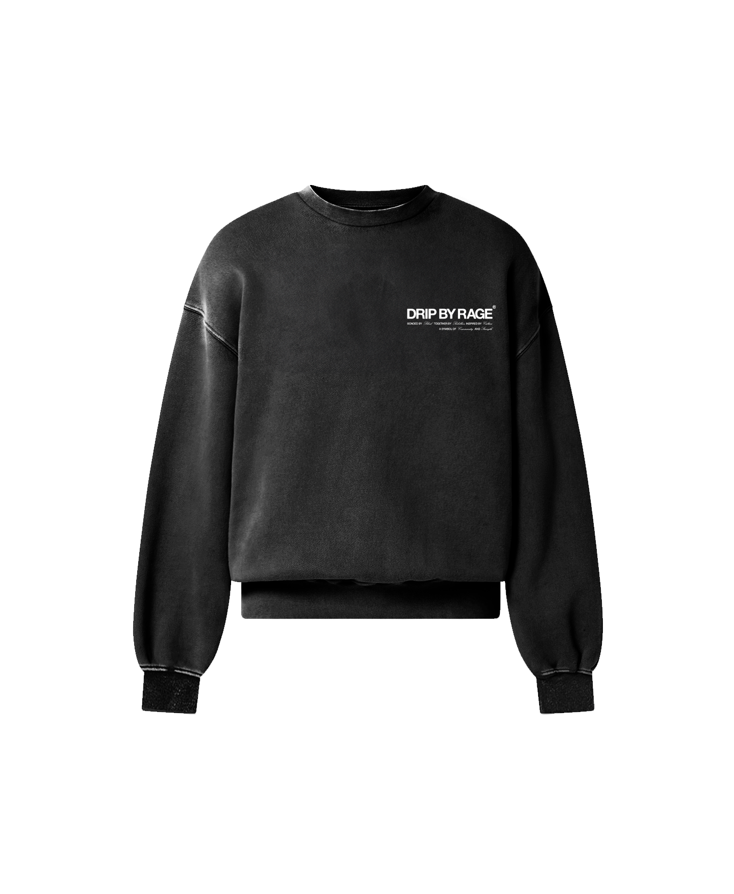 DRIP CLUB OVERSIZED FADED SWEATSHIRT