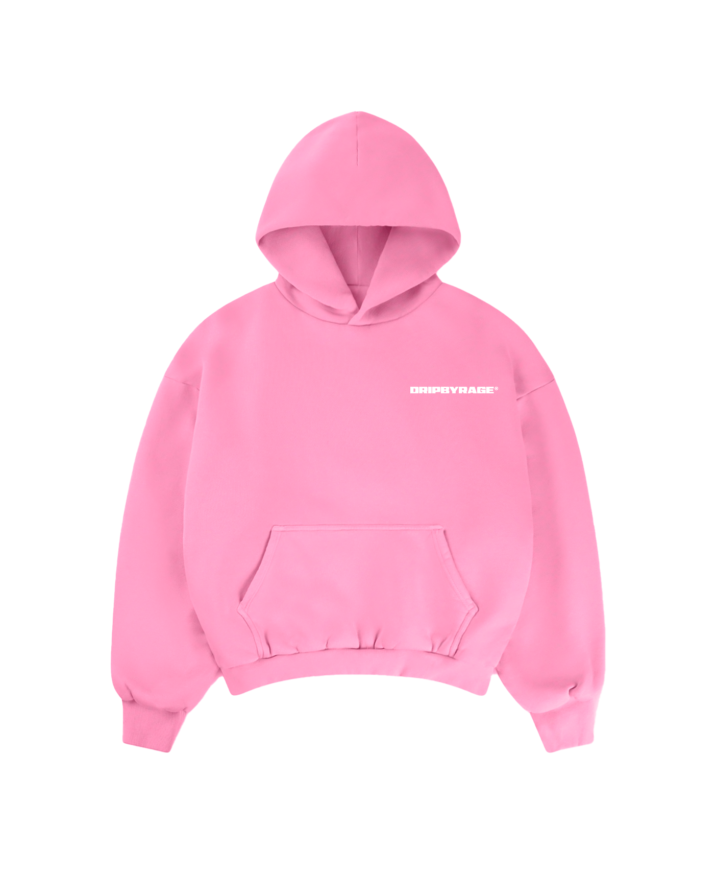 PINK HEAVY BOXY HOODIE