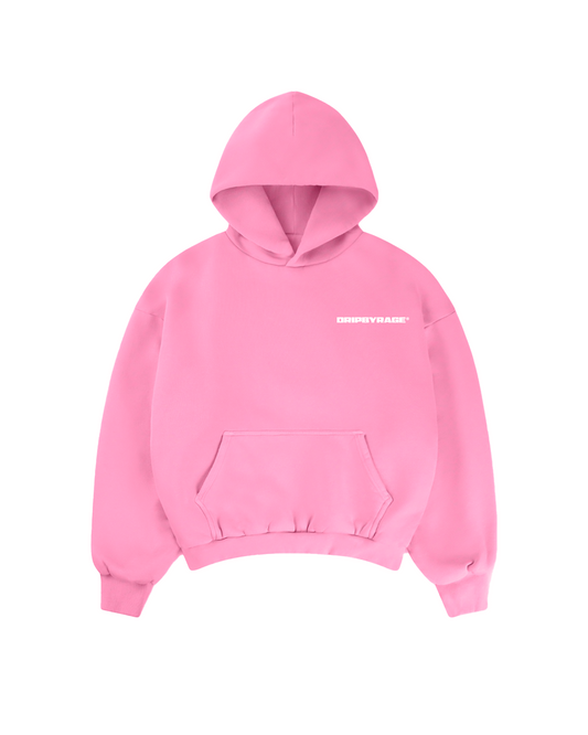 PINK HEAVY BOXY HOODIE