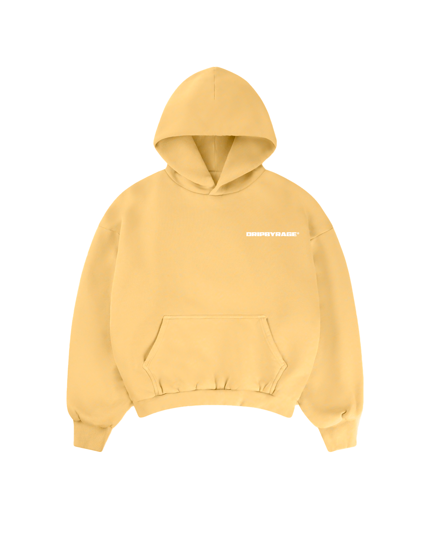 YELLOW HEAVY BOXY HOODIE
