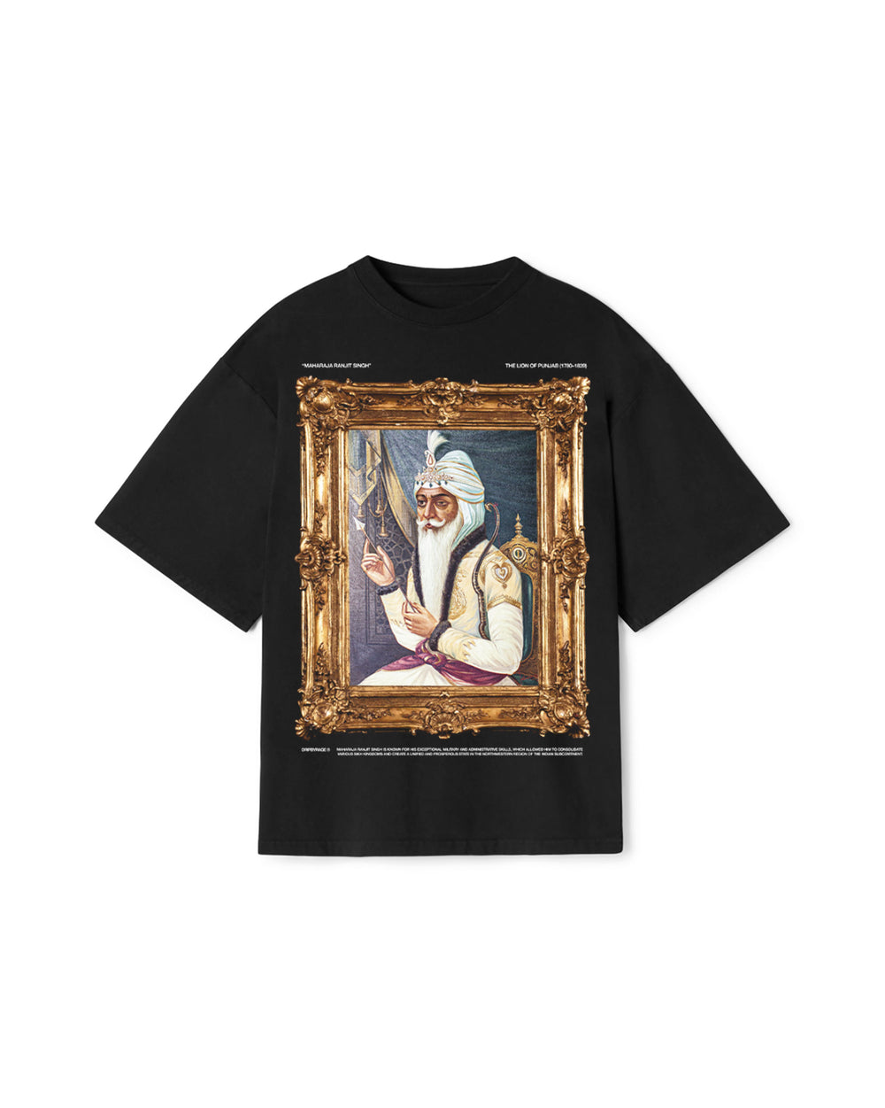 MAHARAJA RANJIT SINGH T-SHIRT BLACK