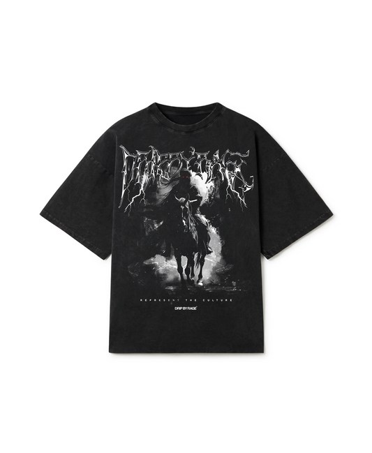 DARK FLAME OVERSIZED FADED T-SHIRT