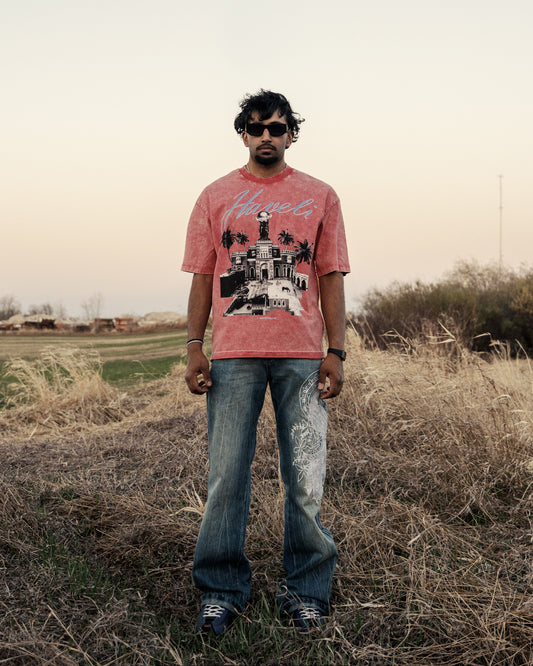 WORLD IS YOURS OVERSIZED WASHED T-SHIRT