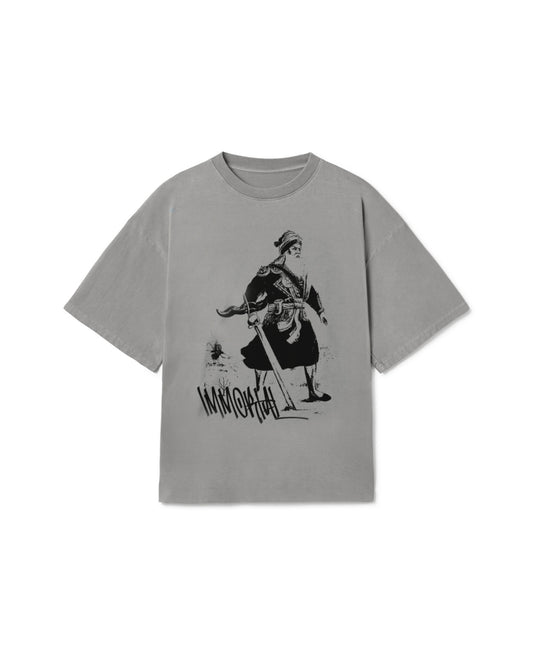 IMMORTAL OVERSIZED T-SHIRT FADED GREY