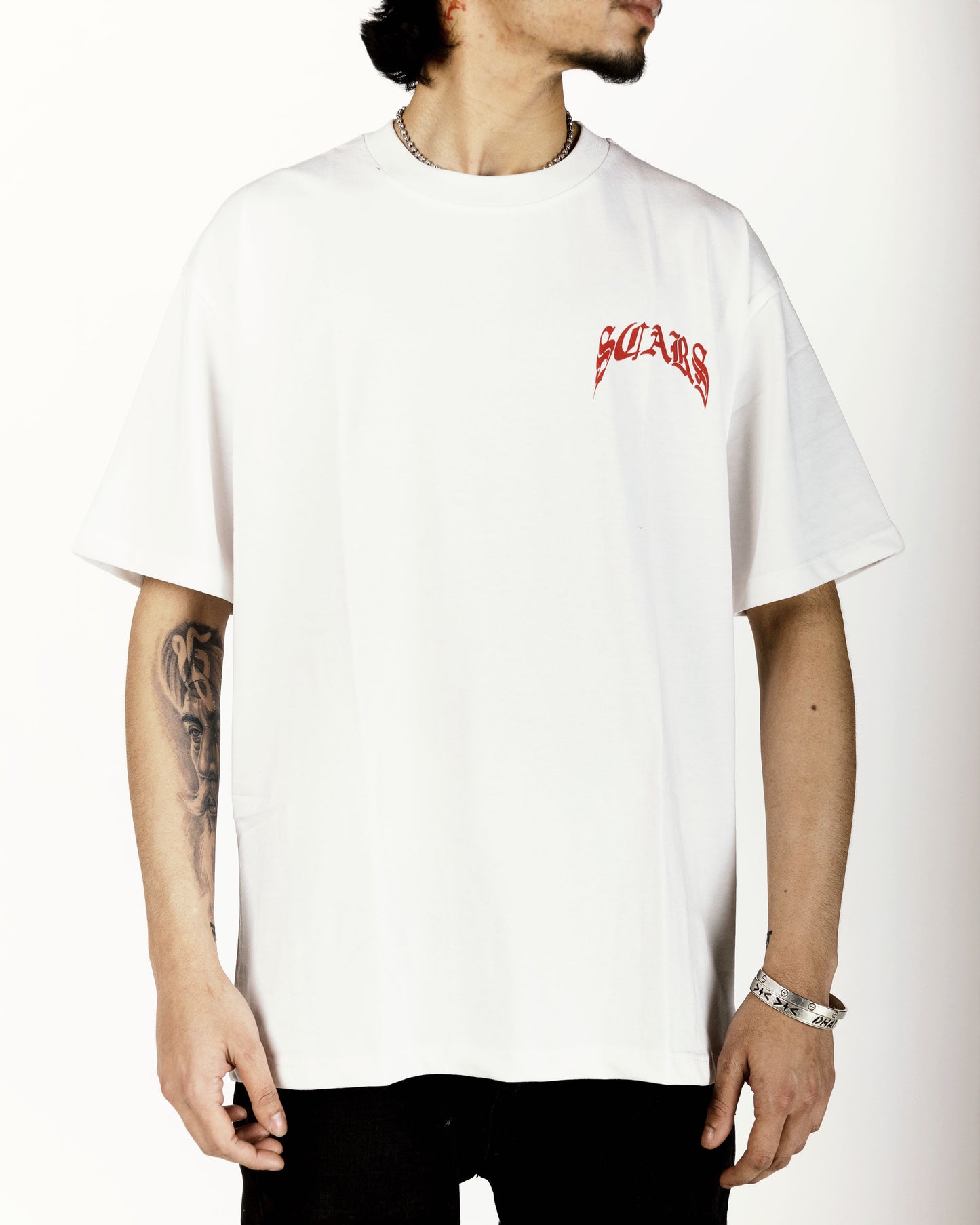 RED SCARS T-SHIRT WHITE