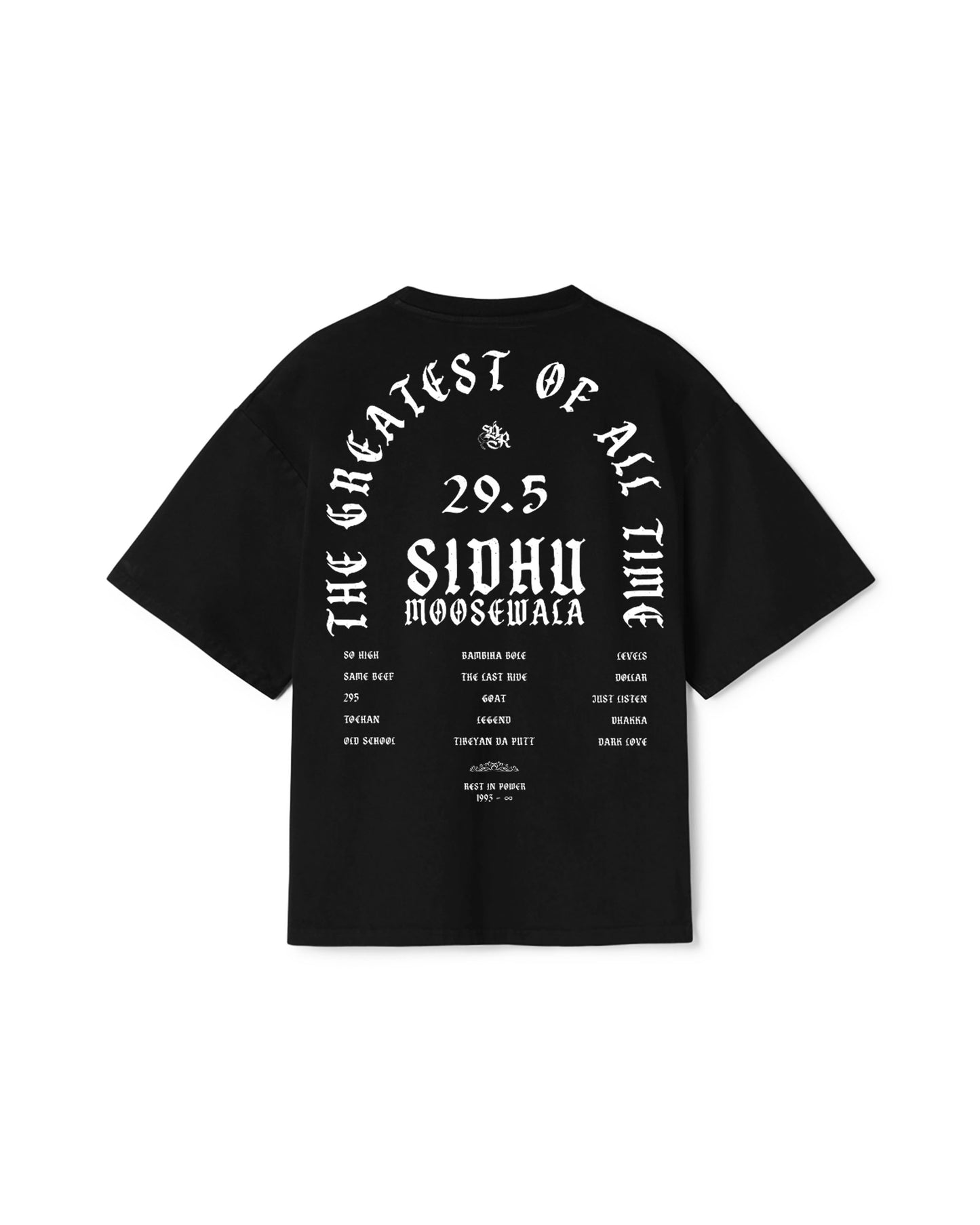 THE GOAT OVERSIZED T-SHIRT BLACK