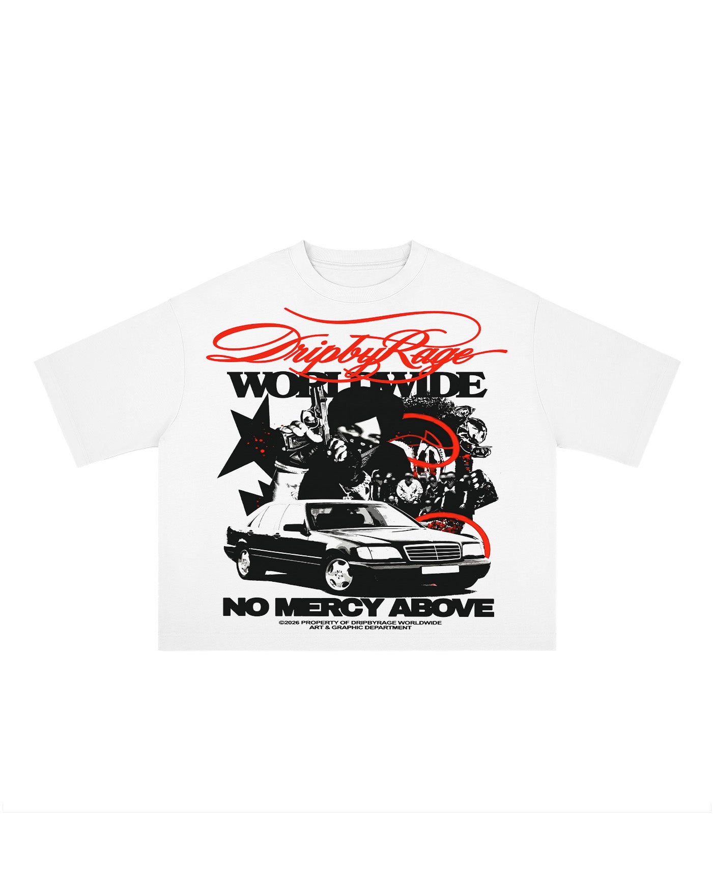 NO MERCY WORLDWIDE BOXY T-SHIRT