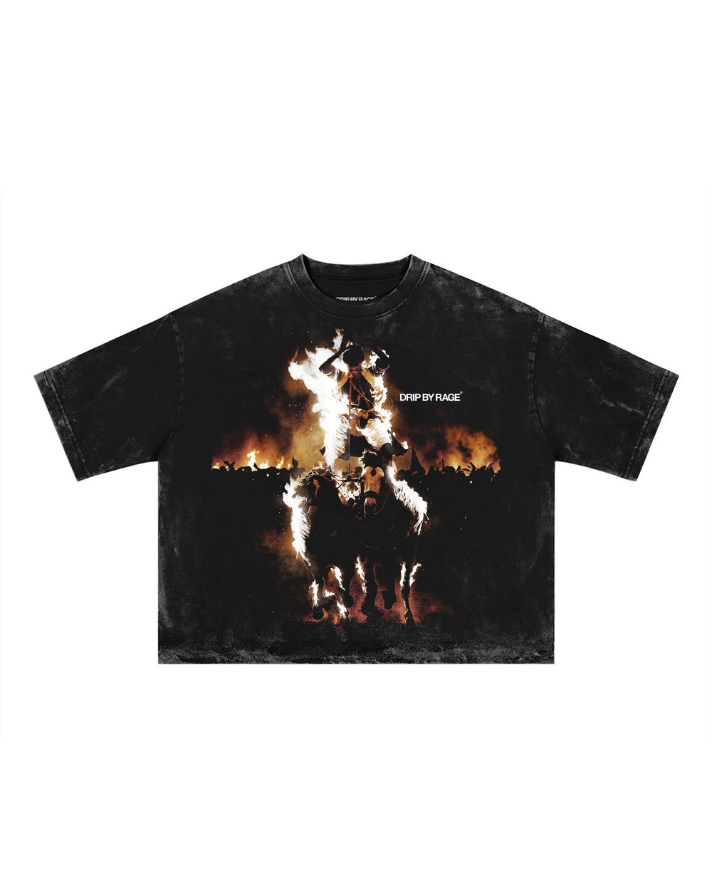 SAINT WARRIOR FADED T-SHIRT