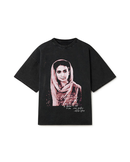 AMRITA OVERSIZED FADED T-SHIRT BLACK