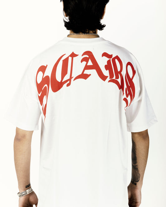 RED SCARS T-SHIRT WHITE