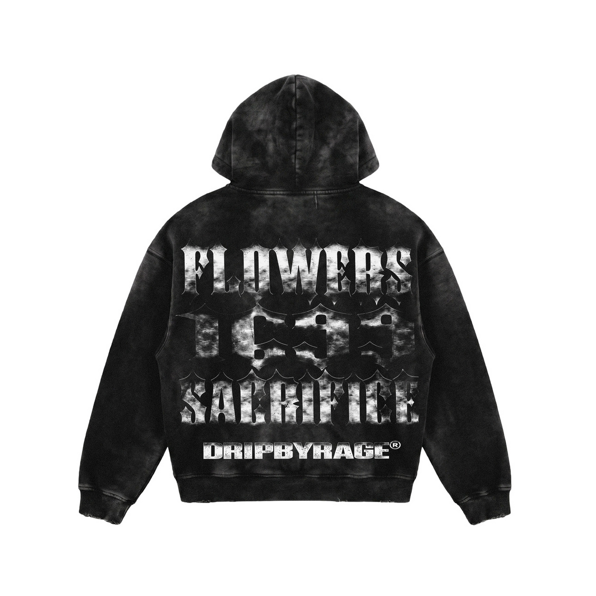 FLOWERS 1699 FADED ZIP-UP HOODIE