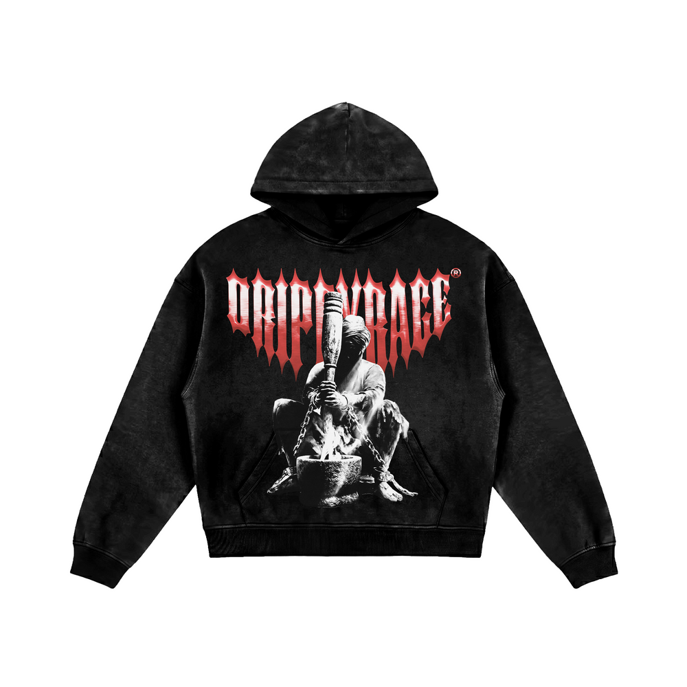 FLOWER 1699 FADED ZIP-UP HOODIE