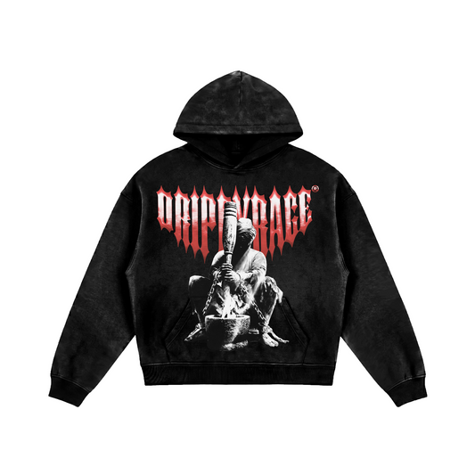 FLOWER 1699 FADED ZIP-UP HOODIE