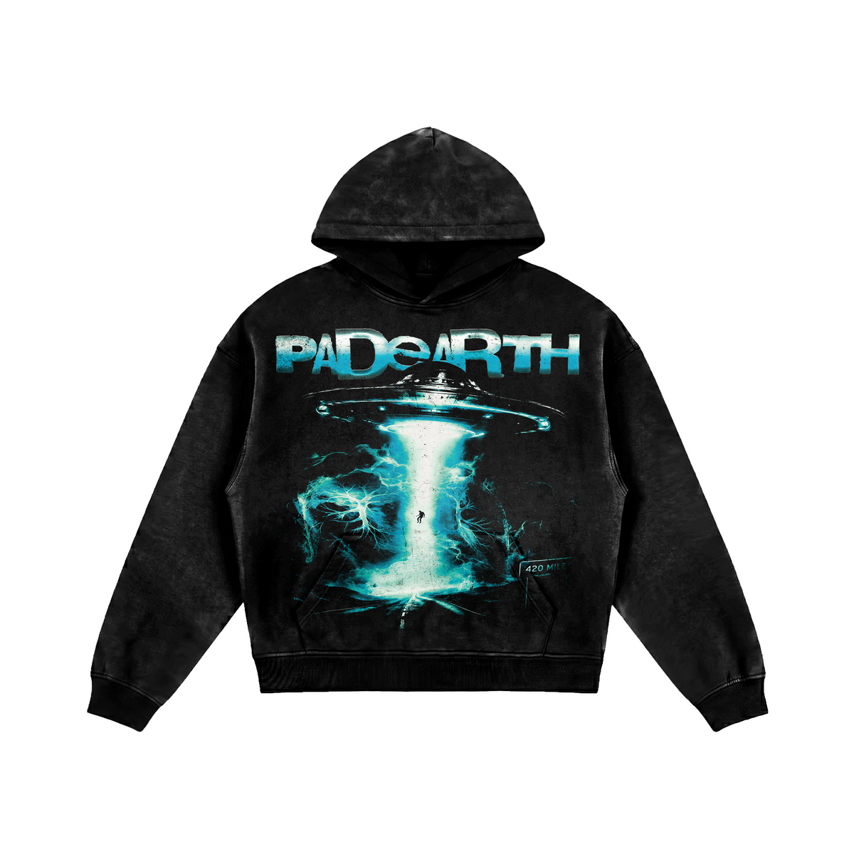 420 MILES FADED OVERSIZED HOODIE